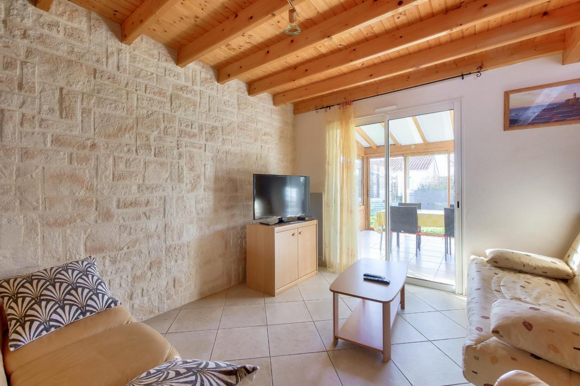 Maison Pour 8 - 5Min De La Plage - Jardin & Veranda Longeville-sur-Mer Luaran gambar