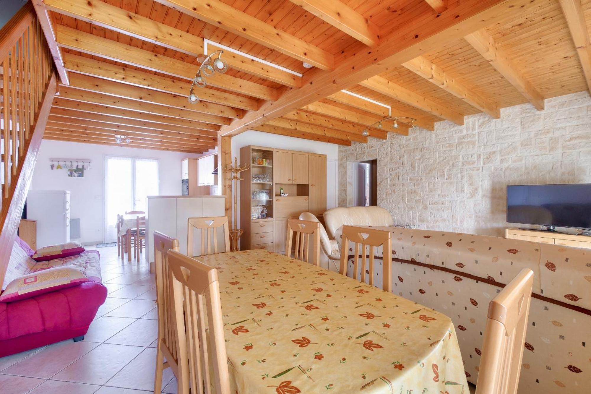 Maison Pour 8 - 5Min De La Plage - Jardin & Veranda Longeville-sur-Mer Luaran gambar