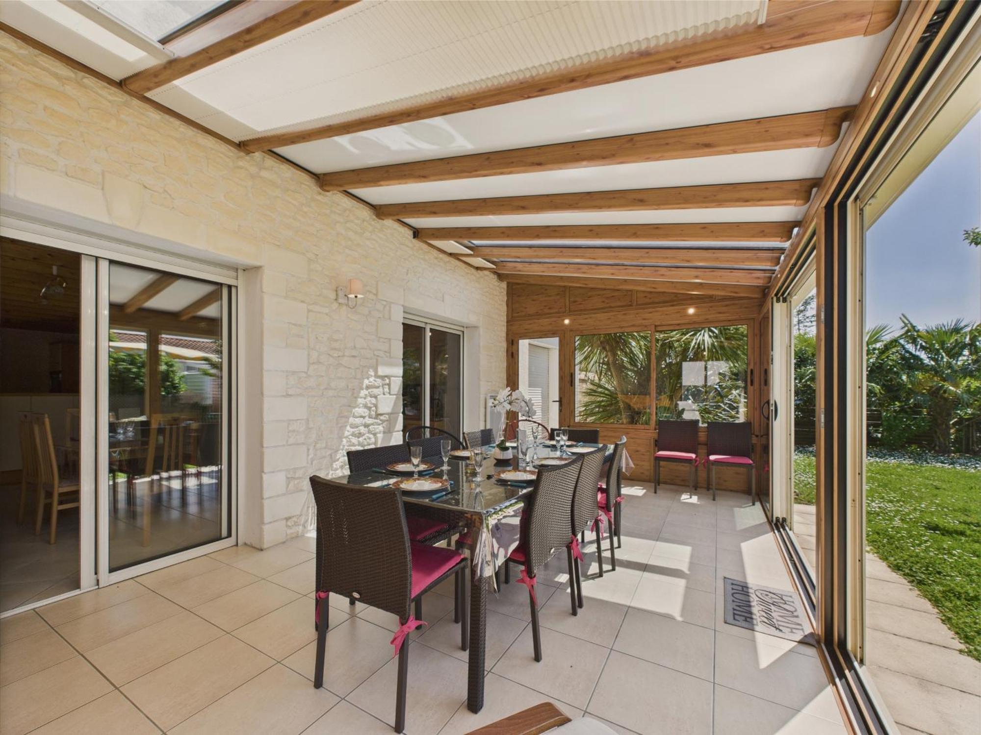 Maison Pour 8 - 5Min De La Plage - Jardin & Veranda Longeville-sur-Mer Luaran gambar